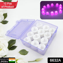 Pink Flameless LED Tealights, Smokeless Plastic Decorative Candles - Led Tea Light Candle For Home Decoration , Diwali (Pack Of 12pc) ( Diya , Divo , Diva , Deepak , Jyoti) - justgrabit.in | Just Grab It