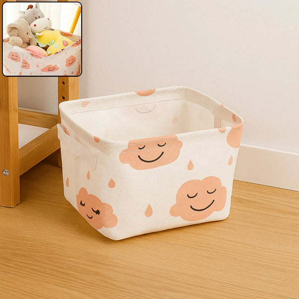 Small Foldable Storage Boxes Cubes Container Organizer Baskets Fabric Drawers Bedroom, Closet, Toys, Thick Cloth Shimmer, Home Decor Organizers Bag for Adult Makeup, Baby Toys liners, Books - Justgrabit Inc.
