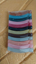 Multicolor Plastic Banana Hair Clips Set (12 Pc) - justgrabit.in | Just Grab It