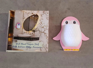 Penguin Storage Box, Adhesive Remote Case, Electric Toothbrushes Holder, Universal Controller Holder, Wall Nightstand, Office Plastic Wall Mount - Justgrabit Inc.