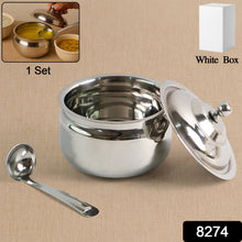 Premium Stainless Steel Ghee Pot (1 Set) - justgrabit.in | Just Grab It