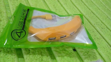 Banana Shape USB Hub, 2.0 Hub USB Splitter, 4 - Port USB Hub (1 Pc) - justgrabit.in | Just Grab It