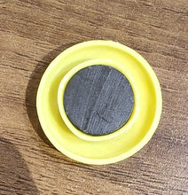 Yellow Board Magnets Circular Plastic Buttons (1 Pc) - justgrabit.in | Just Grab It