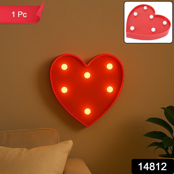 Heart Shape LED Decorative Night Light (1 Pc) - justgrabit.in | Just Grab It