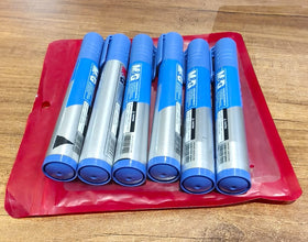 Premium Permanent Blue Marker Pen Set (6 Pcs Set) - justgrabit.in | Just Grab It