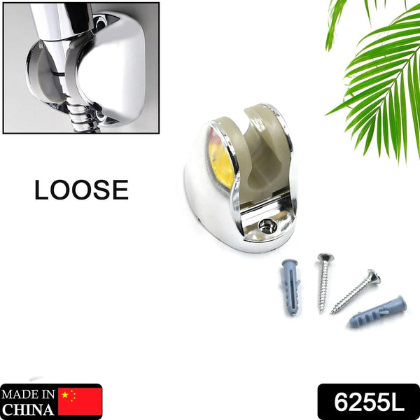 ADJUSTABLE HAND SHOWER HOLDER WITH FIXING SCREWS ADJUSTABLE BRACKET FOR BATHROOM (Loose) - justgrabit.in | Just Grab It