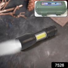 LED USB Rechargeable Mini Flashlight – Ultra - Bright Zoom & COB Side Lantern, Tactical Emergency Light - Justgrabit Inc.