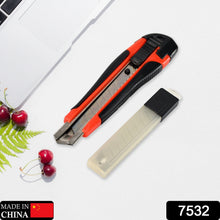 Heavy Duty 18mm Cutter Knife Set with Extra Blades for Office & Home - justgrabit.in | Just Grab It