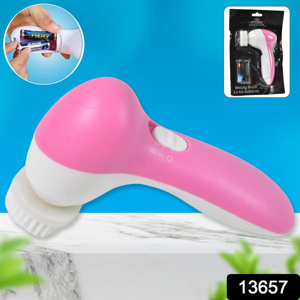 Facial Beauty Brush, Face Massager (1 Pc / With 2 AA Battery Included) - justgrabit.in | Just Grab It