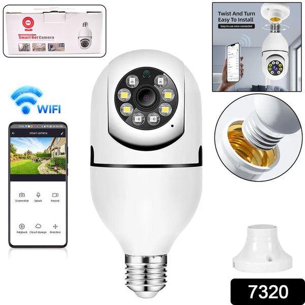 V380 Pro Fisheye 360 Degree Panoramic Wireless WiFi IP CCTV Security (Pack of 1) - justgrabit.in | Just Grab It