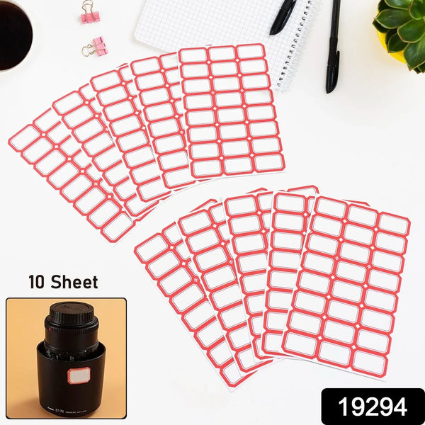 Multipurpose Blank Label Sticker Sheets Pack of Sheets (10 Sheet Set) - Justgrabit Inc.