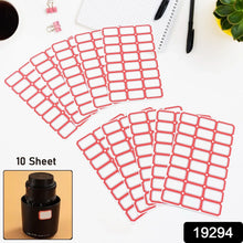 Multipurpose Blank Label Sticker Sheets Pack of Sheets (10 Sheet Set) - Justgrabit Inc.