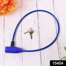 Heavy Duty Multipurpose Steel Cable Safety Lock with 2 Keys (1 Pc) - justgrabit.in | Just Grab It
