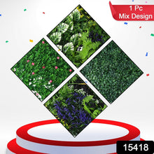 Artificial Plants Wall Topiary Wall Greenery Mat Wall Backdrop (1 Pc Mix Design) - justgrabit.in | Just Grab It
