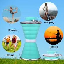 Silicone Collapsible Water Bottle for Camping & Sports (BPA Free, Leak Proof) - justgrabit.in | Just Grab It