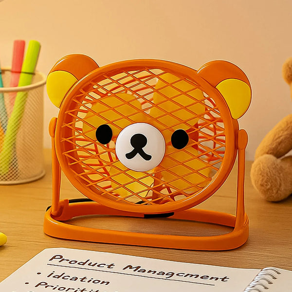 Stylish & Silent: Teddy Bear USB Fan for Any Space – Adjustable Cooling! - Justgrabit Inc.