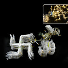 Swastik om Curtain Decorative Lights, String Lights with 12 Hanging Props138 LED, Diwali Decoration Items for Home Decor, Night Light, Room Lights for Bedroom, Balcony Decor. - justgrabit.in | Just Grab It