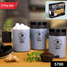 Airtight Containers – For Tea, Coffee, Sugar & More (3 Pcs Set) - justgrabit.in | Just Grab It