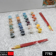Paint by Numbers for Adults Beginner - Adults' Paint - by - Number Kits on Canvas - DIY Oil Painting by Numbers for Adults - 24 Number Color, 6 paintbrushes, pre - printed canvas (unframed) 40 cm x 50 cm - justgrabit.in | Just Grab It