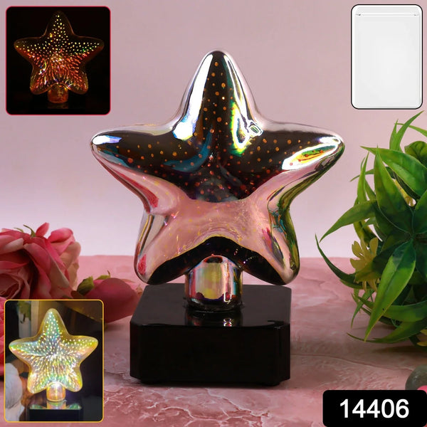 Star - Shaped 3D Illusion Decorative LED Night Lamp (1 Pc) - Justgrabit Inc.