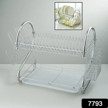 STAINLESS STEEL RECTANGLE DISH DRAINER RACK / BASKET WITH DRIP TRAY - justgrabit.in | Just Grab It