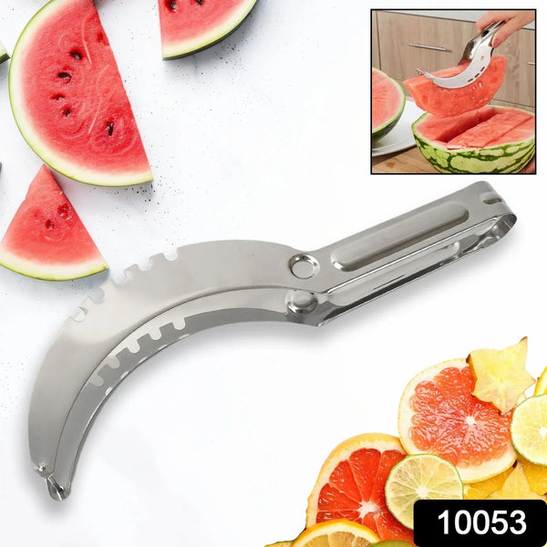 3in1 Stainless Steel Watermelon Cantaloupe Slicer Knife, Corer Fruit, Vegetable Tools Kitchen (1 Pc) - Justgrabit Inc.