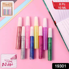 DIY Multi - Color Glitter Craft Glue Pen Set (10ML / 8 Pc) - justgrabit.in | Just Grab It
