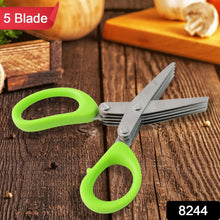 Premium 5 Blade Multipurpose Herb Scissors (1 Pc) - Justgrabit Inc.