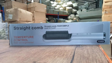 Hqt - 909B Hair Straightener Used While Massaging Hair Scalps And Head., Hair accessories - Justgrabit Inc.