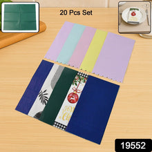 Multi - Color & Printed Disposable Food Wrapping Paper Set (20 Pc) - Justgrabit Inc.