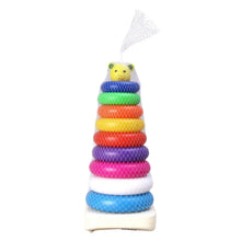 Plastic Baby Kids Teddy Stacking Ring Jumbo Stack Up Educational Toy 9pc - Justgrabit Inc.