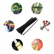 3×100 MM Nylon Self Locking Cable Ties, Heavy Duty Strong Zip Wire Tie. Pack of 100pc - Black - Justgrabit Inc.