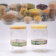 Air Tight Kitchen Storage Container (Approx - 1100Ml, Set of 2pcs) - justgrabit.in | Just Grab It