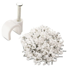100 Pc 6 MM Cable Clip used in all kinds of wires to make them stuck and holded in walls etc. - Justgrabit Inc.