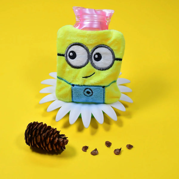 Minions Hot Water Bag - 2 - Eye Design with Cover for Pain Relief & Warming - Justgrabit Inc.