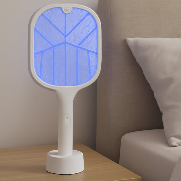 Rechargeable Mosquito Killer Racket with UV Light & USB Charging Base - justgrabit.in | Just Grab It