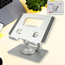 Aluminum Alloy 360°Rotating Bracket, Adjustable Tablet Stand, Portable Foldable Ergonomic Tablet Support - justgrabit.in | Just Grab It