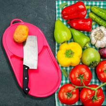 Plastic Kitchen Chopping Board with Tray – Convenient for Food Prep and Storage - Justgrabit Inc.
