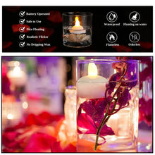 Set of 12 Flameless Floating Candles Battery Operated Tea Lights Tealight Candle - Decorative, Wedding., Diwali( Diya , Divo , Diva , Deepak , Jyoti ,) - Justgrabit Inc.
