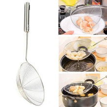Large Oil Strainer To Get Perfect Fried Food Stuffs Easily Without Any Problem And Damage. - Justgrabit Inc.