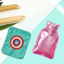 Captain America Print Small Hot Water Bag with Cover for Pain Relief - Justgrabit Inc.