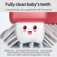 U Shaped Toothbrush for Kids, 2 - 6 Years Kids Baby Infant Toothbrush, Food Grade Ultra Soft Silicone Brush Head - Justgrabit Inc.