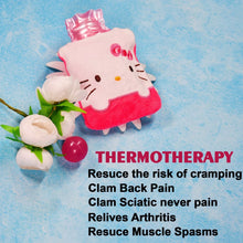 Pink Small Hot Water Bag with Cover for Pain Relief - Justgrabit Inc.