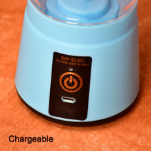Portable USB Rechargeable 6 - Blade Juicer Blender - justgrabit.in | Just Grab It