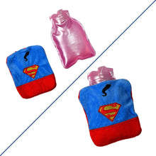 Superman Print Small Hot Water Bag with Cover for Pain Relief - Justgrabit Inc.