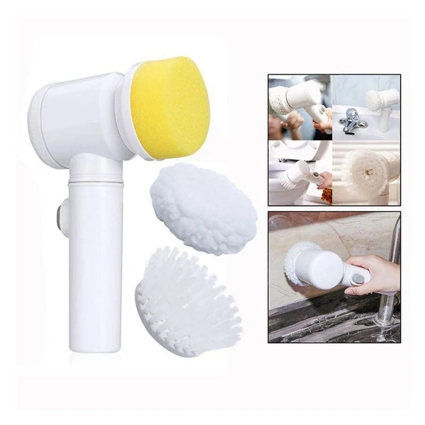 5in1 Home Kitchen Electric Cleaning Brush, Electric Spin Scrubber - justgrabit.in | Just Grab It