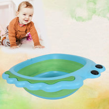 Frog Shape Foldable Baby Wash Basin, Space - Saving Lightweight Face Washing Tub (33×31cm / 1 Pc) - Justgrabit Inc.