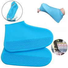 Non - Slip Silicone Rain Reusable Anti skid Waterproof Fordable Boot Shoe Cover (Mix Color) - Justgrabit Inc.