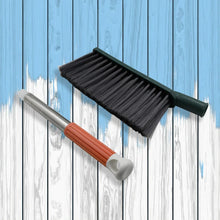 17 inch Stainless Steel Sofa Cleaner Brush, Carpet Cleaning Brushes with Non - Slip Long Handle, Dust Cleaning Brush for Removing Dust from Carpets, Furniture, Car Seats, Sofas - justgrabit.in | Just Grab It