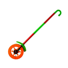 Plastic Single Wheel Push Run toy with handle and two lights on wheel. push toy for Kids. - Justgrabit Inc.